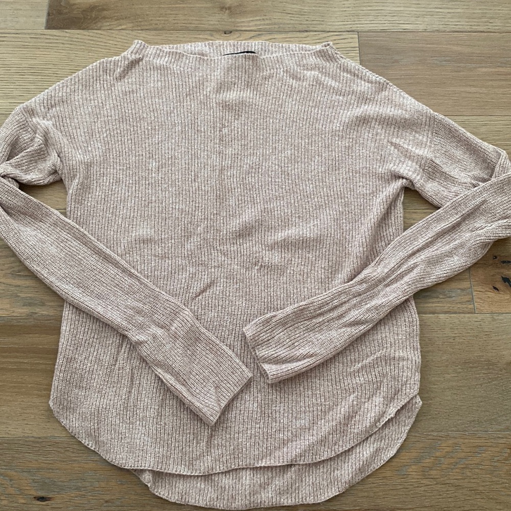 Express dusty rose marled knit sweater size XXS